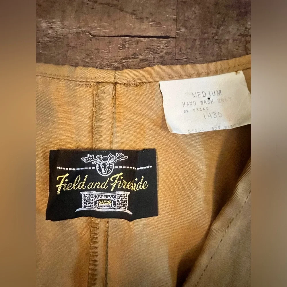 Vintage‎ Field & Fireside Men's Duck Gamebag Vest Medium I7